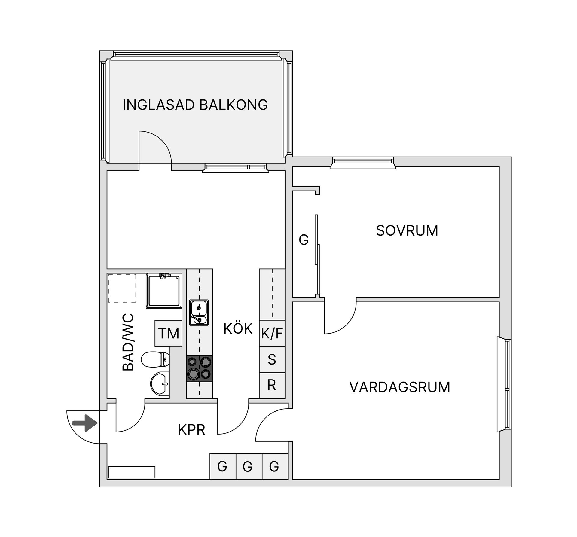 Bostadsrätt, Kvarnvägen 36, 6 tr., Jakobsberg, Järfälla