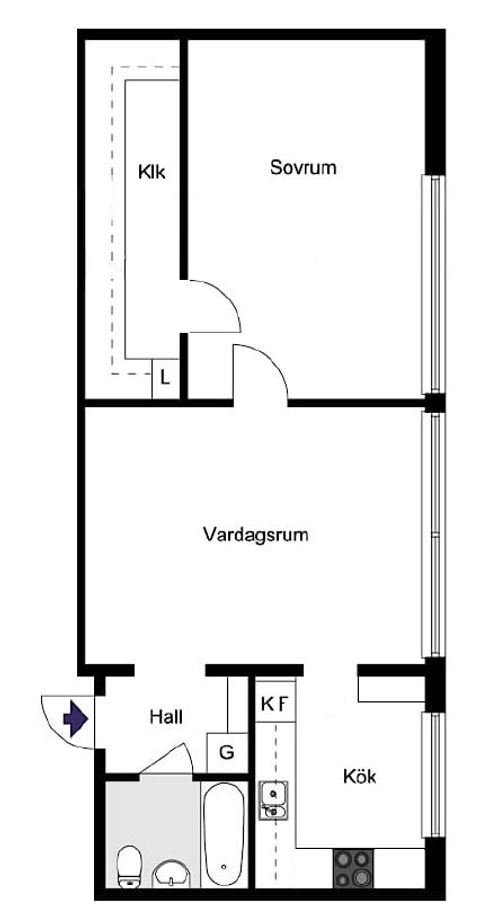 Bostadsrätt, Släggbacken 4, Huvudsta, Solna