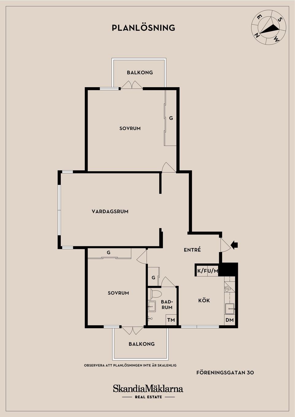 Bostadsrätt, Föreningsgatan 30, tågab, Helsingborg