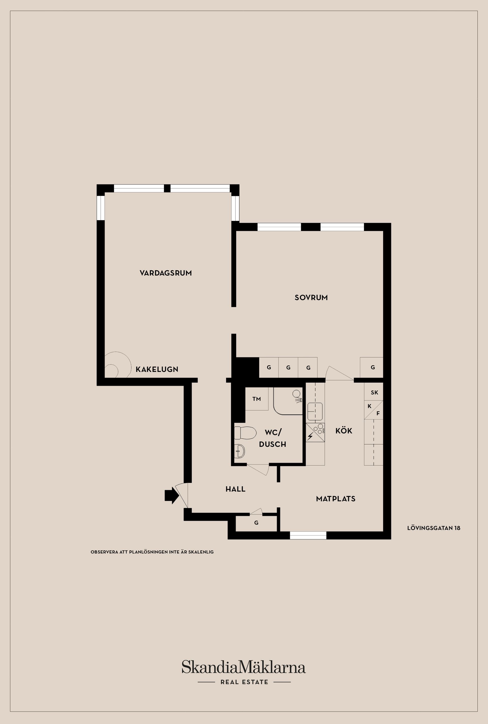 Bostadsrätt, Lövingsgatan 18, Bymarken, Jönköping