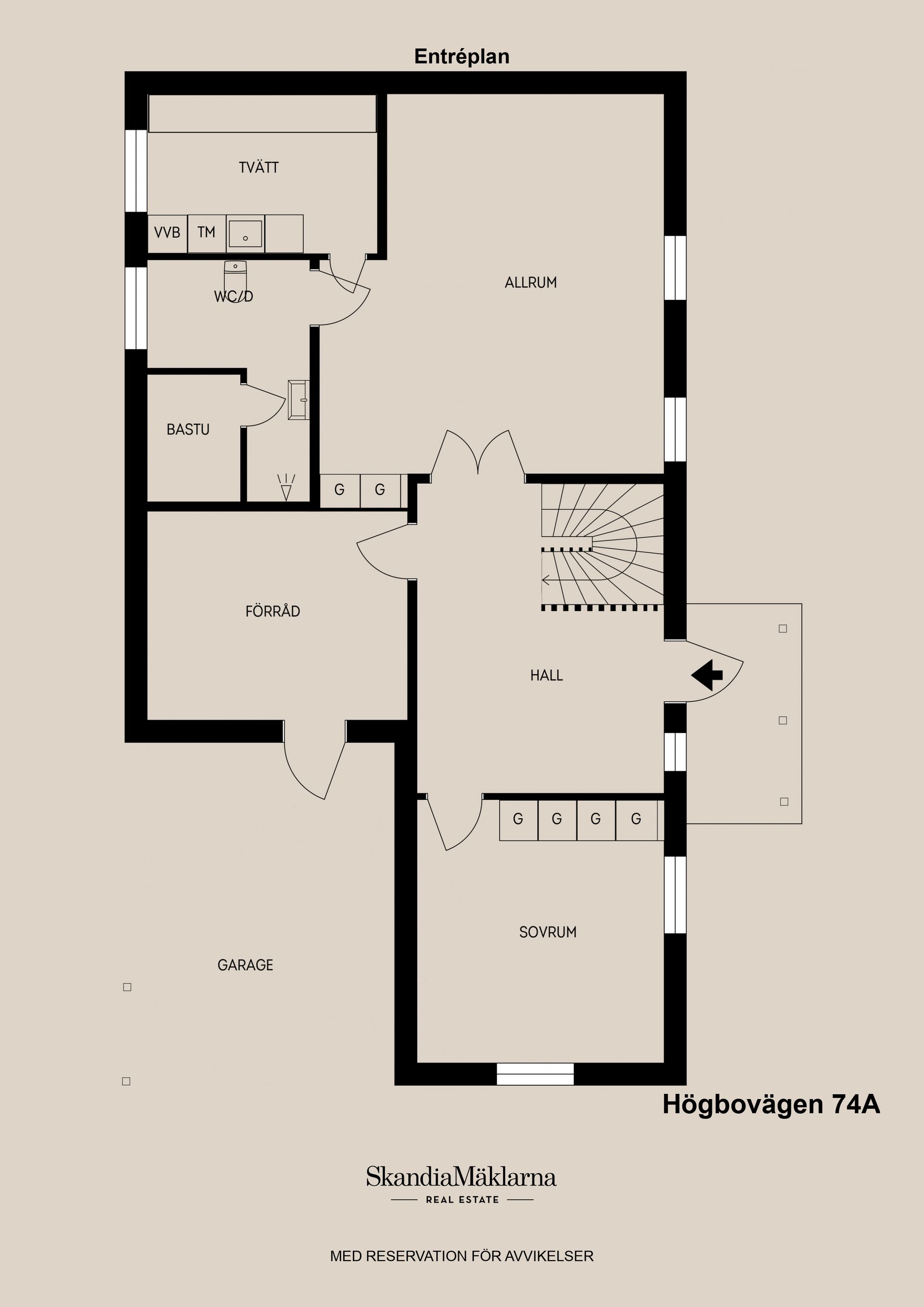 Villa, Högbovägen 74A, klangberget, Sandviken
