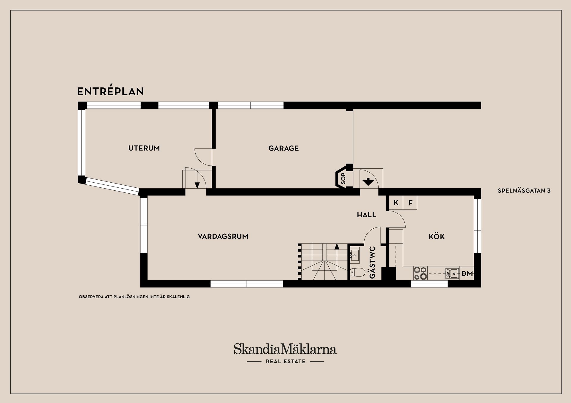 Radhus, Spelnäsgatan 3, Lorensberg, Karlstad