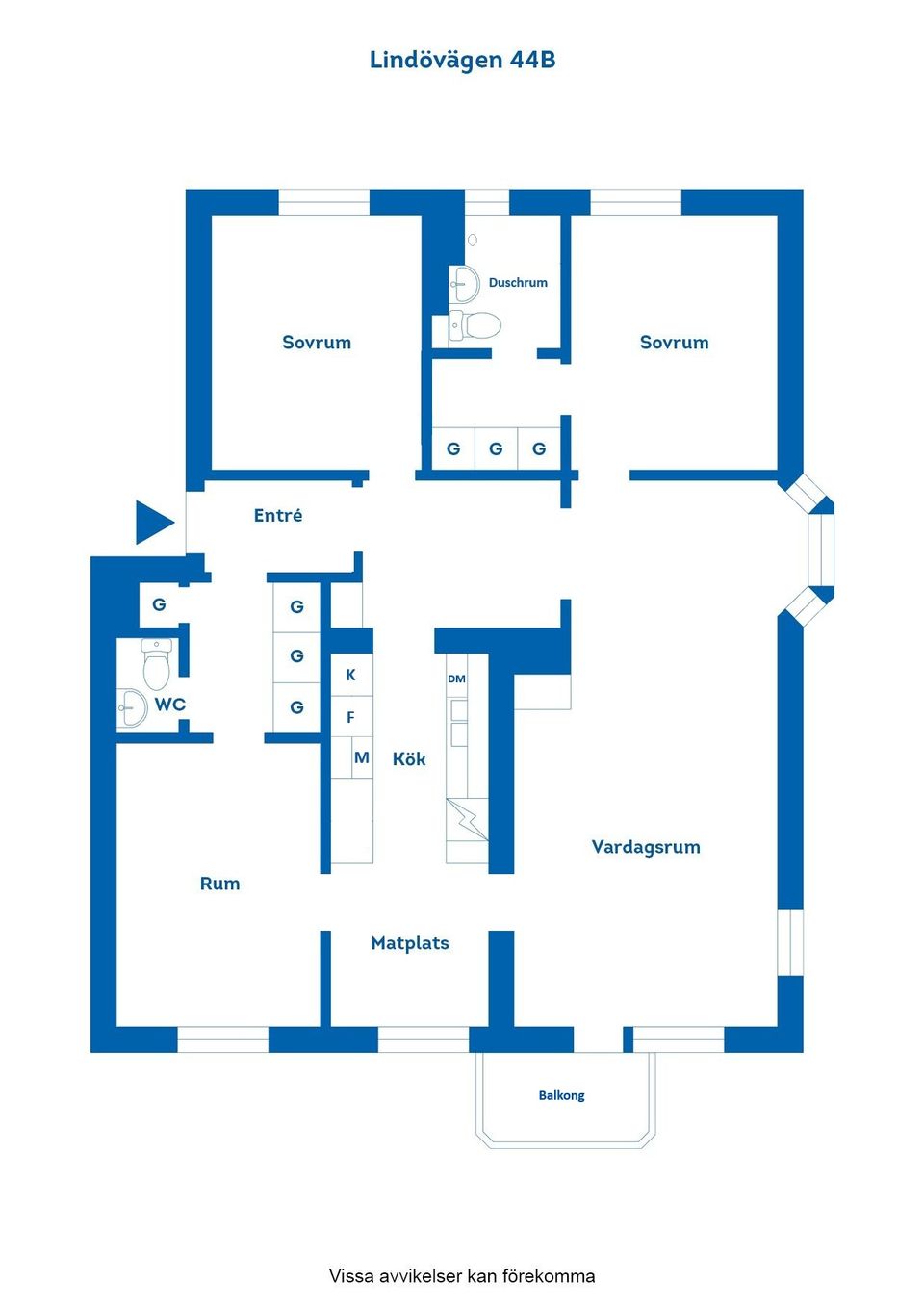 Bostadsrätt, Lindövägen 44B, Oxelbergen, Norrköping