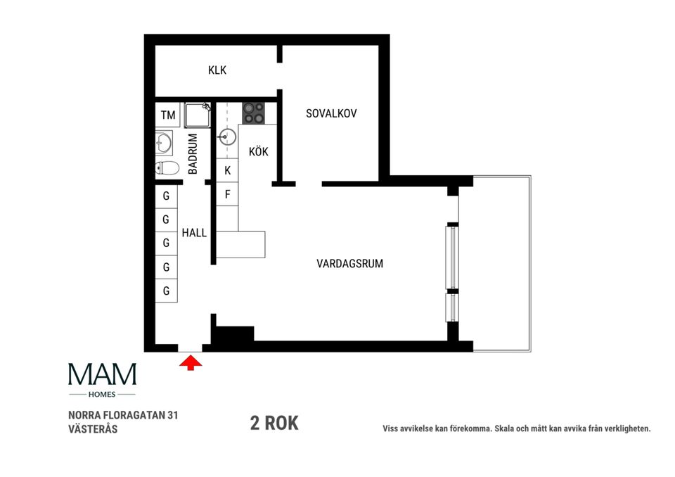 Bostadsrätt, Norra Floragatan 31, Västermalm, Västerås