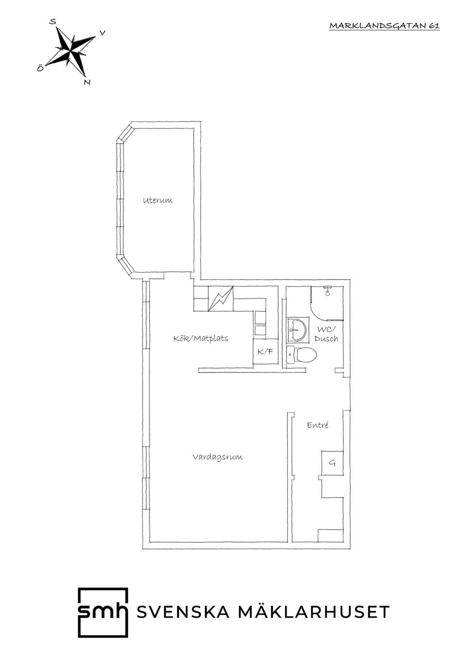 Bostadsrätt, Marklandsgatan 61, Högsbo, Göteborg