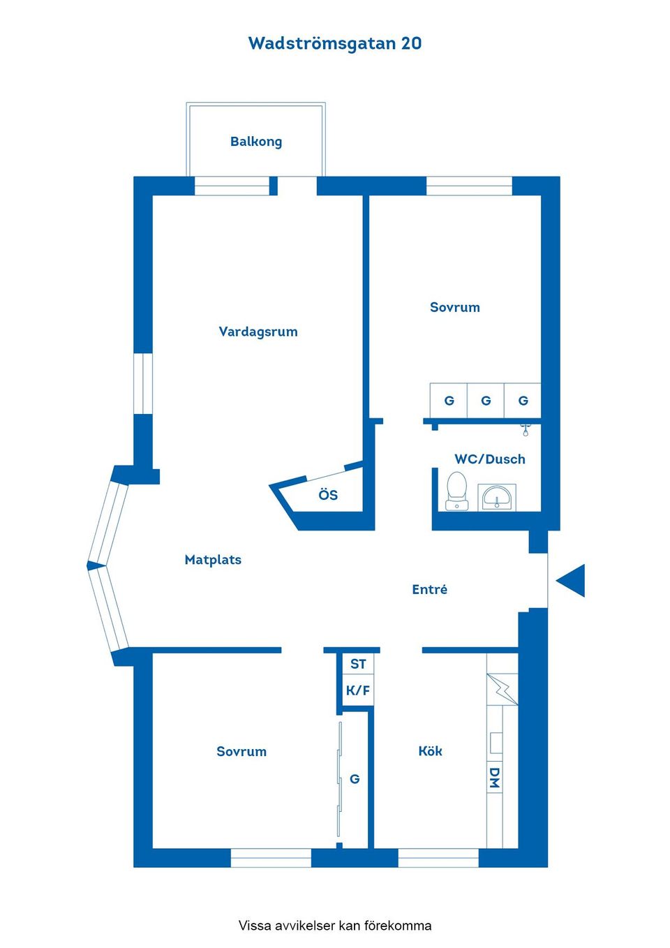 Bostadsrätt, Wadströmsgatan 20, Söder, Norrköping