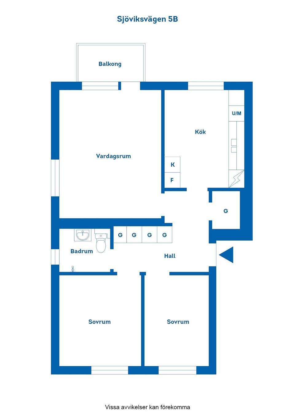 Bostadsrätt, Sjöviksvägen 5B, Finspångs tätort, Finspång