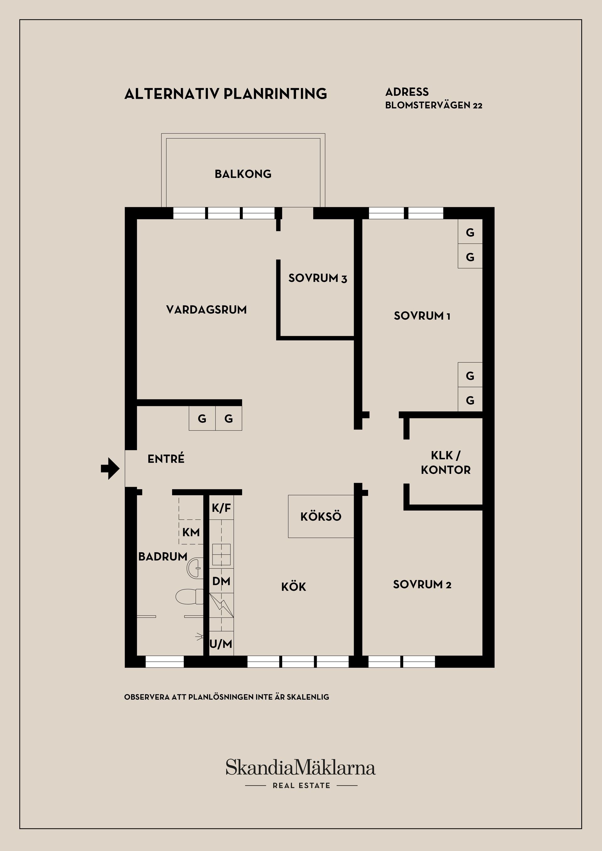 Bostadsrätt, Blomstervägen 22, Finntorp, Nacka