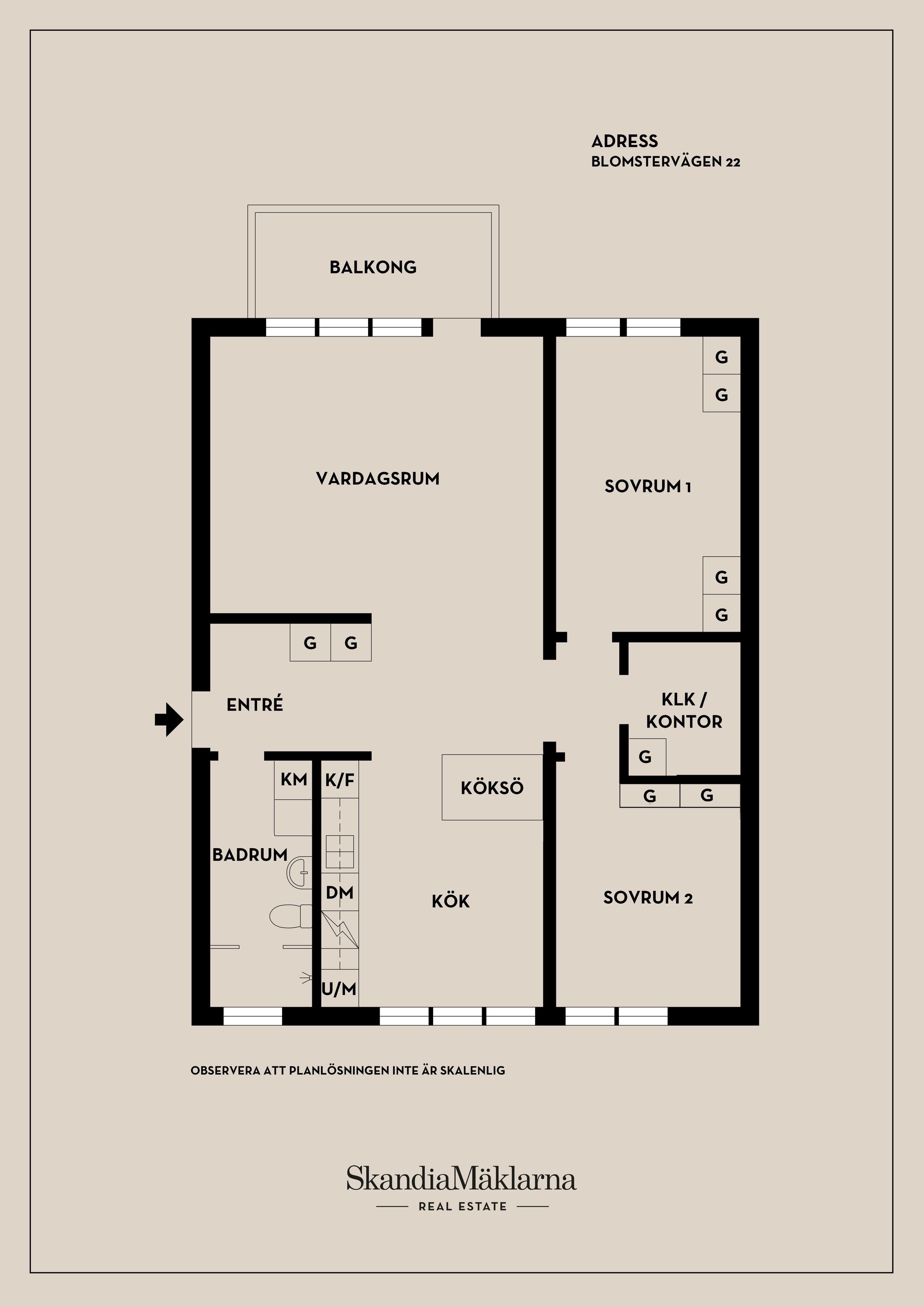 Bostadsrätt, Blomstervägen 22, Finntorp, Nacka