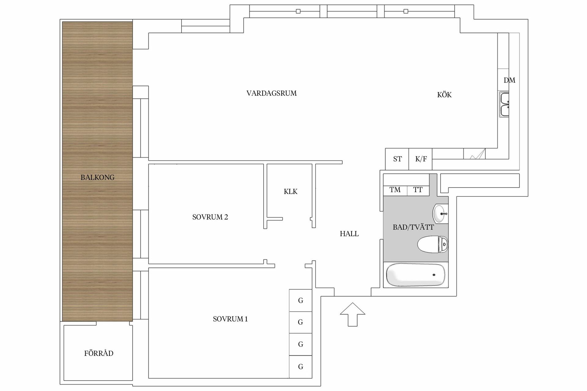 Bostadsrätt, Alpvägen 22, vån 4, Bromma - Mariehäll, Stockholm