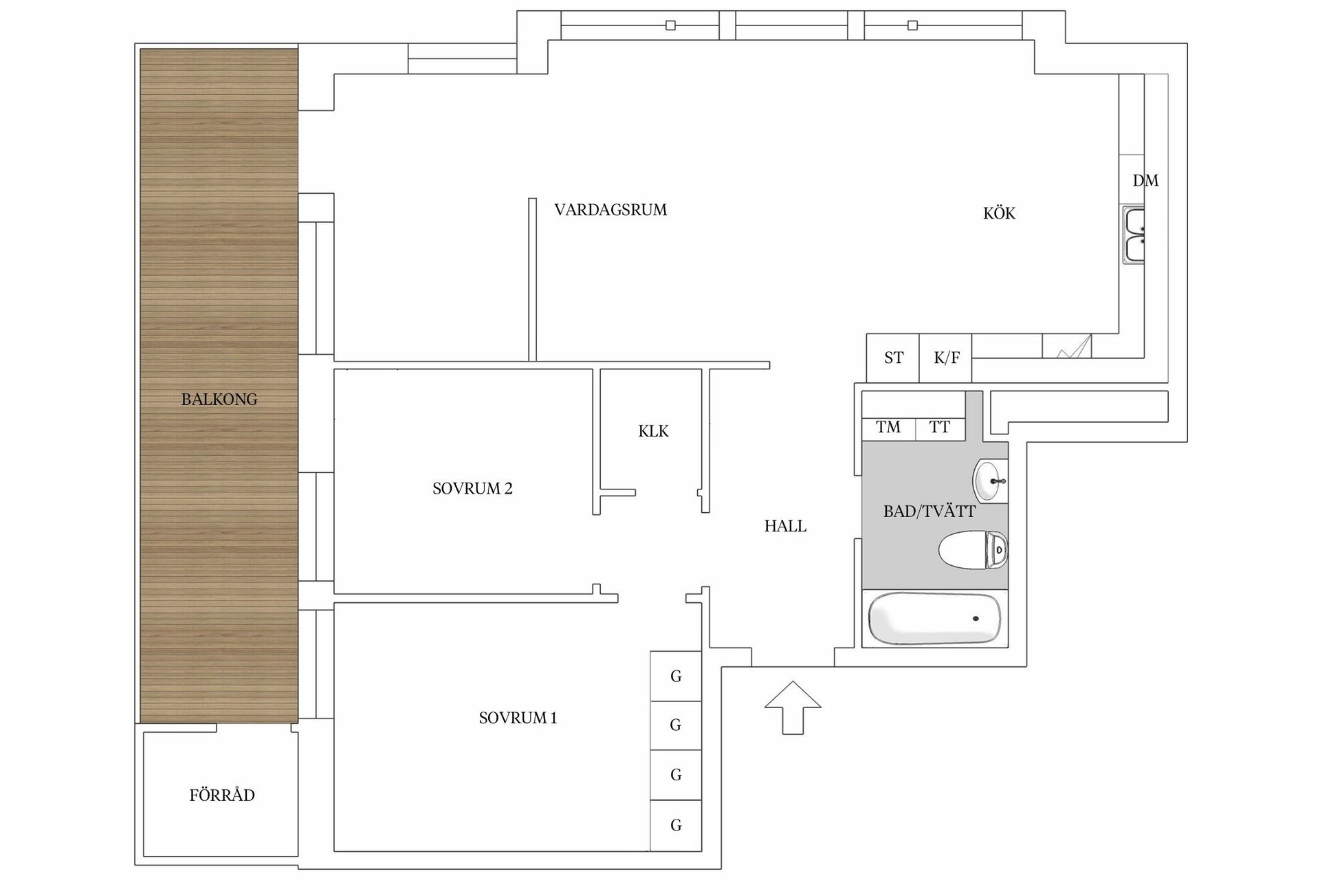 Bostadsrätt, Alpvägen 22, vån 4, Bromma - Mariehäll, Stockholm