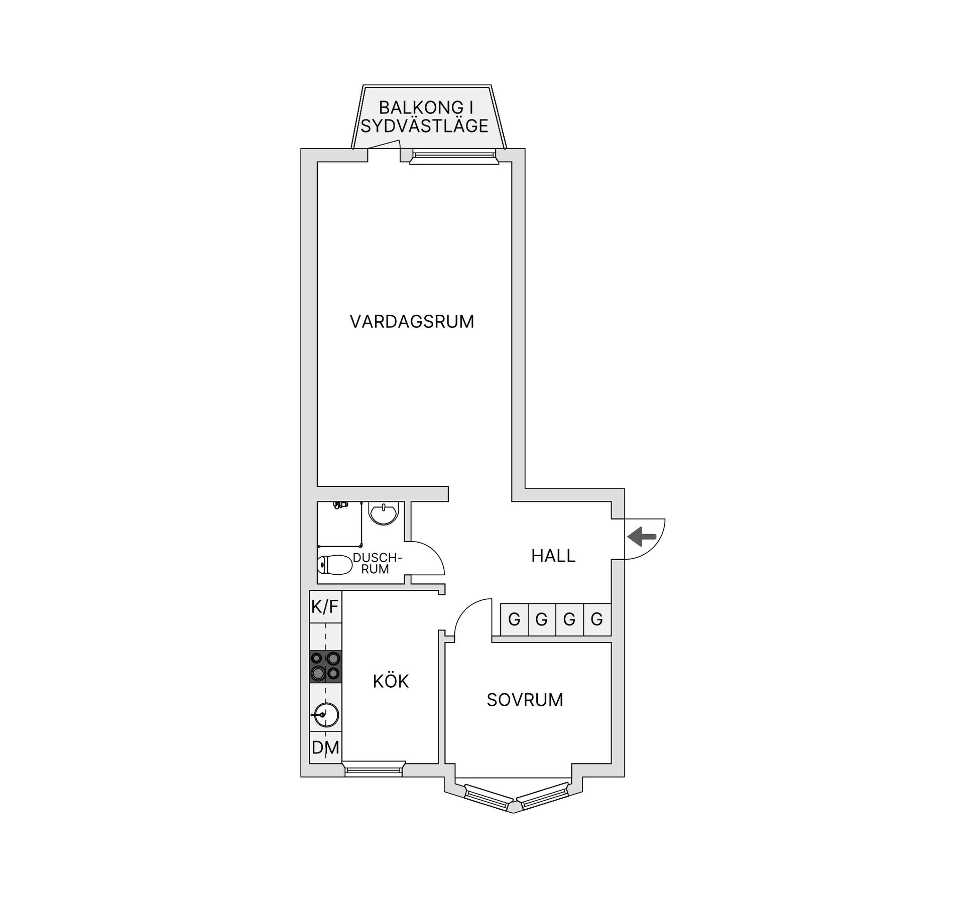 Bostadsrätt, Bildhuggarvägen 29. Högst upp i huset!, Skärmarbrink/Gullmarsplan, Stockholm