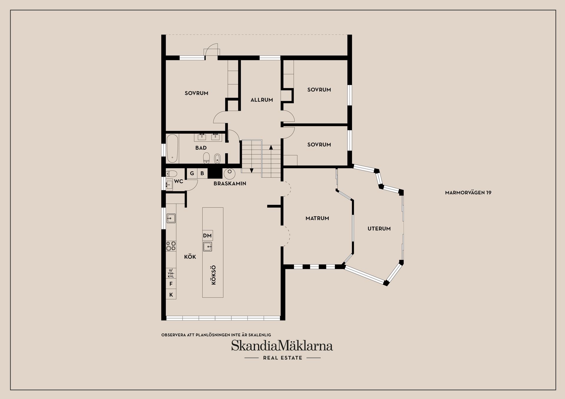 Villa, Marmorvägen 19, Skåreberget, Karlstad