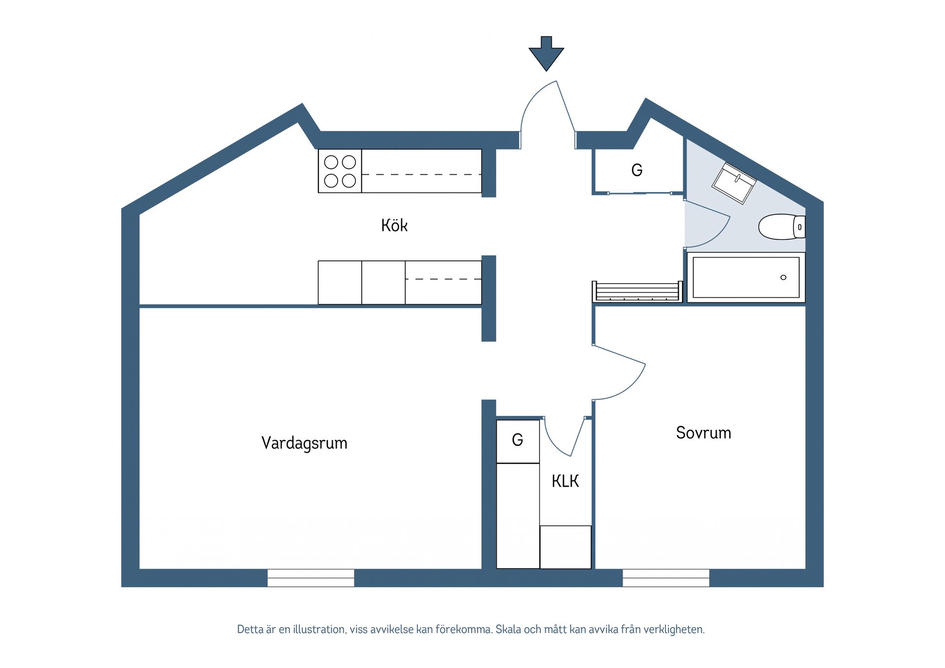 Bostadsrätt, Idrottsvägen 23D, Örbyhus, Tierp