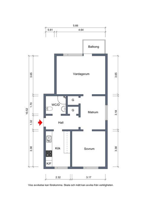 Bostadsrätt, Artillerigatan 16B, Kåbo, Uppsala