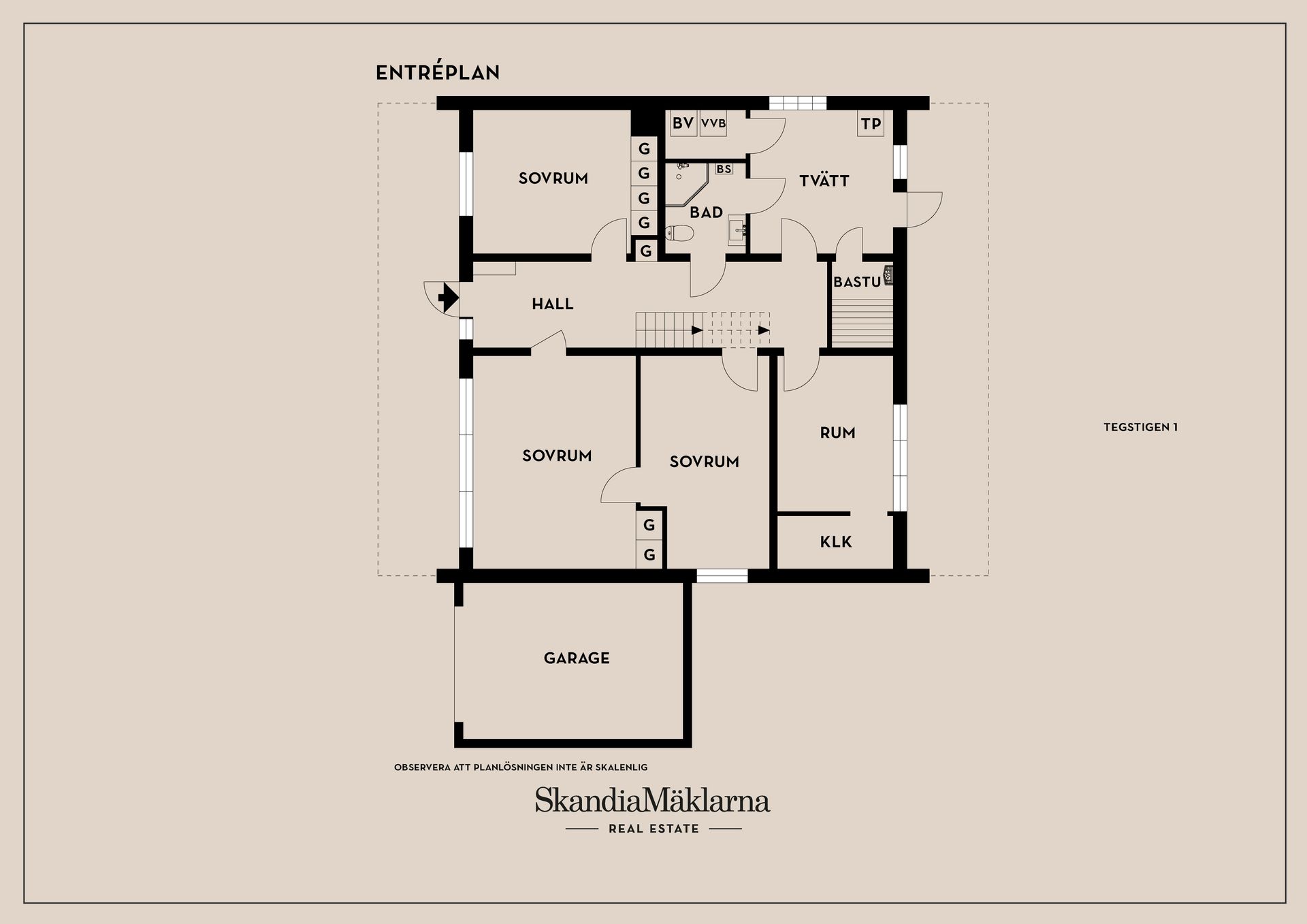 Villa, Tegstigen 1, Stuvsta - Centralt, Huddinge