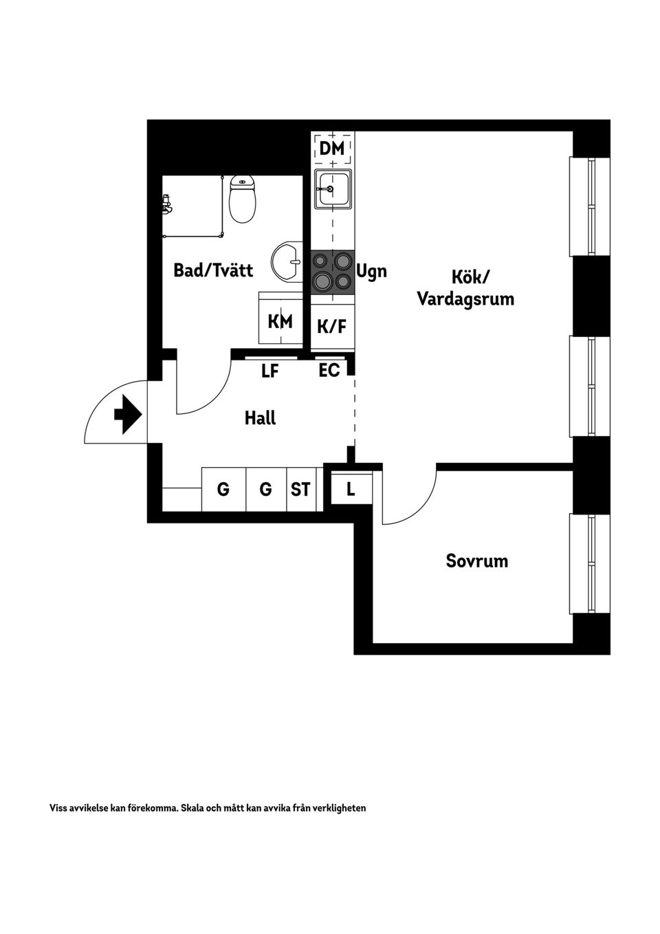 Bostadsrätt, Sankt Göransgatan 159, 5 tr, Kungsholmen - Hornsbergs Strand, Stockholm
