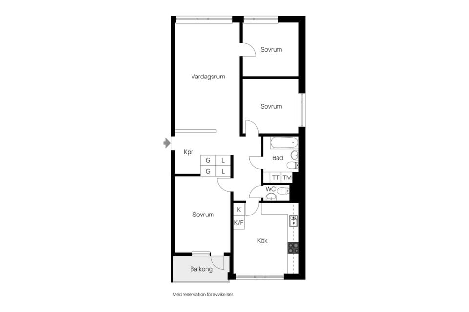 Bostadsrätt, Västerleden 74, Västerleden, Enköping