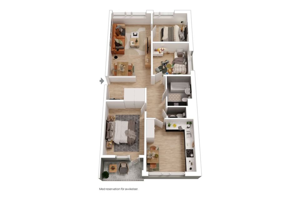 Bostadsrätt, Västerleden 74, Västerleden, Enköping