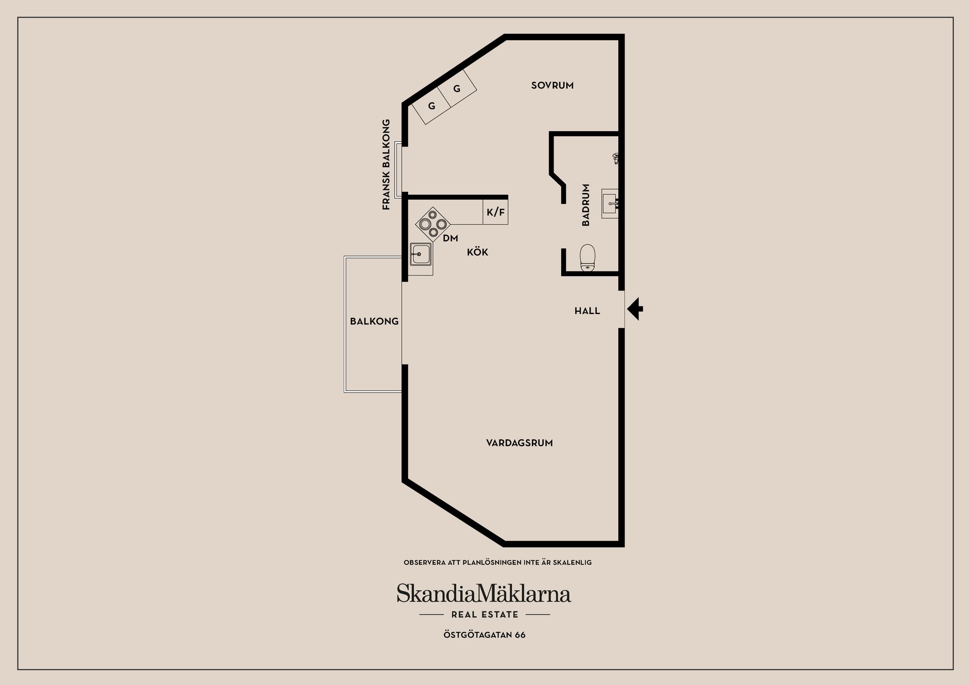 Bostadsrätt, Östgötagatan 66, Södermalm, Stockholm