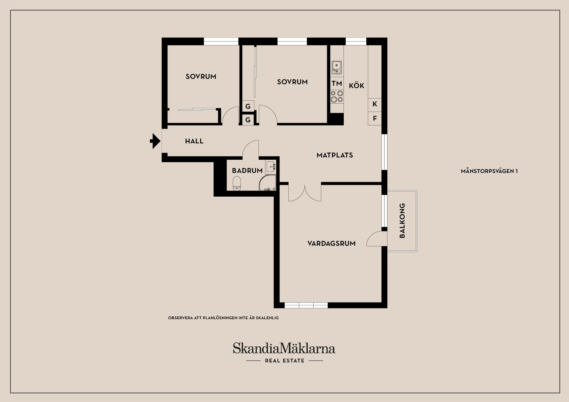 Bostadsrätt, Månstorpsvägen 1, Tullingeberg, Botkyrka