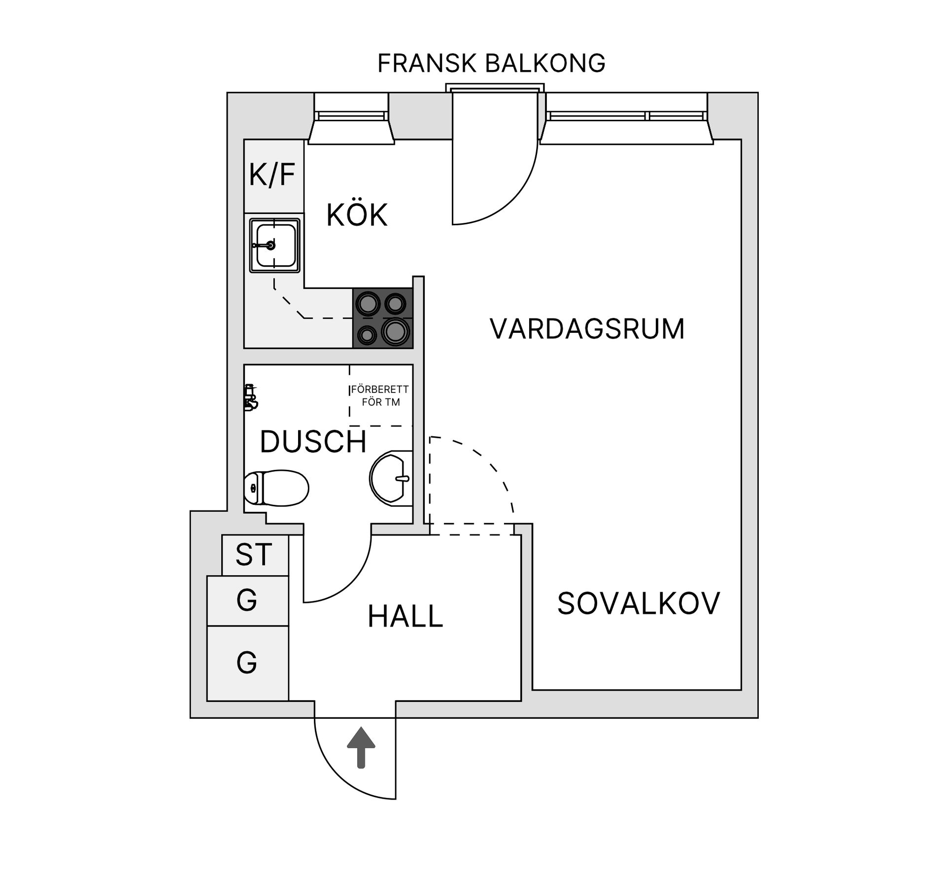 Bostadsrätt, Östra Prinsgatan 7, Trossö, Karlskrona