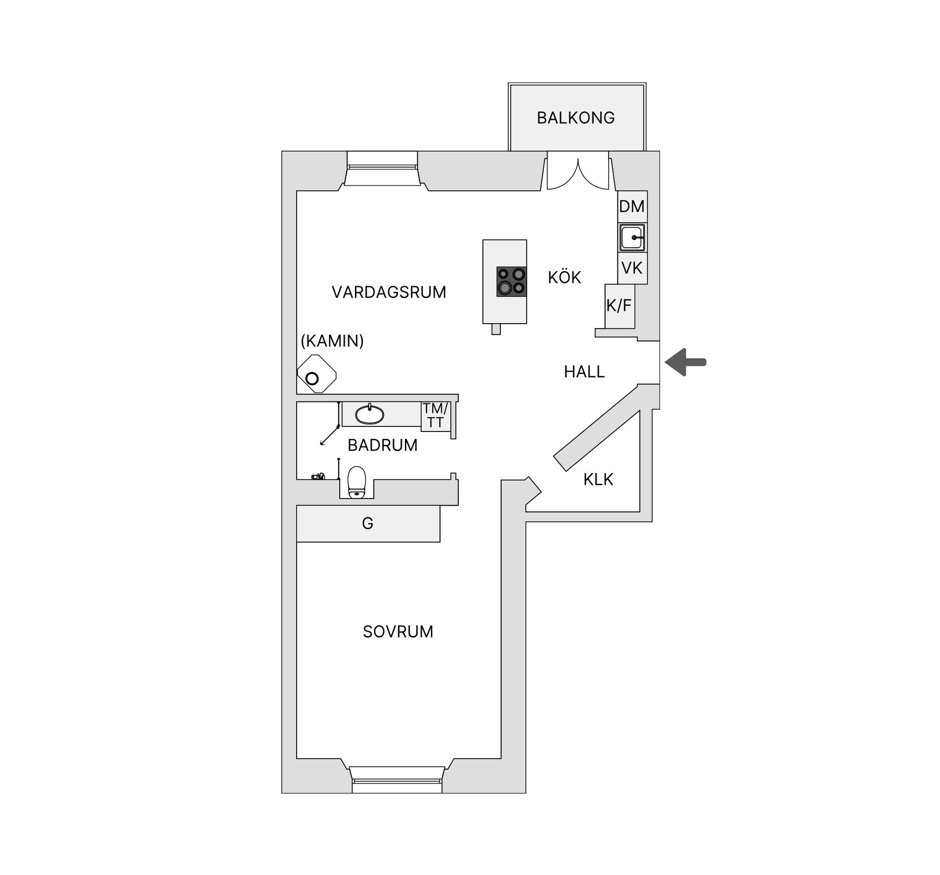 Bostadsrätt, Gotlandsgatan 66, 4 tr, Södermalm - SoFo, Stockholm
