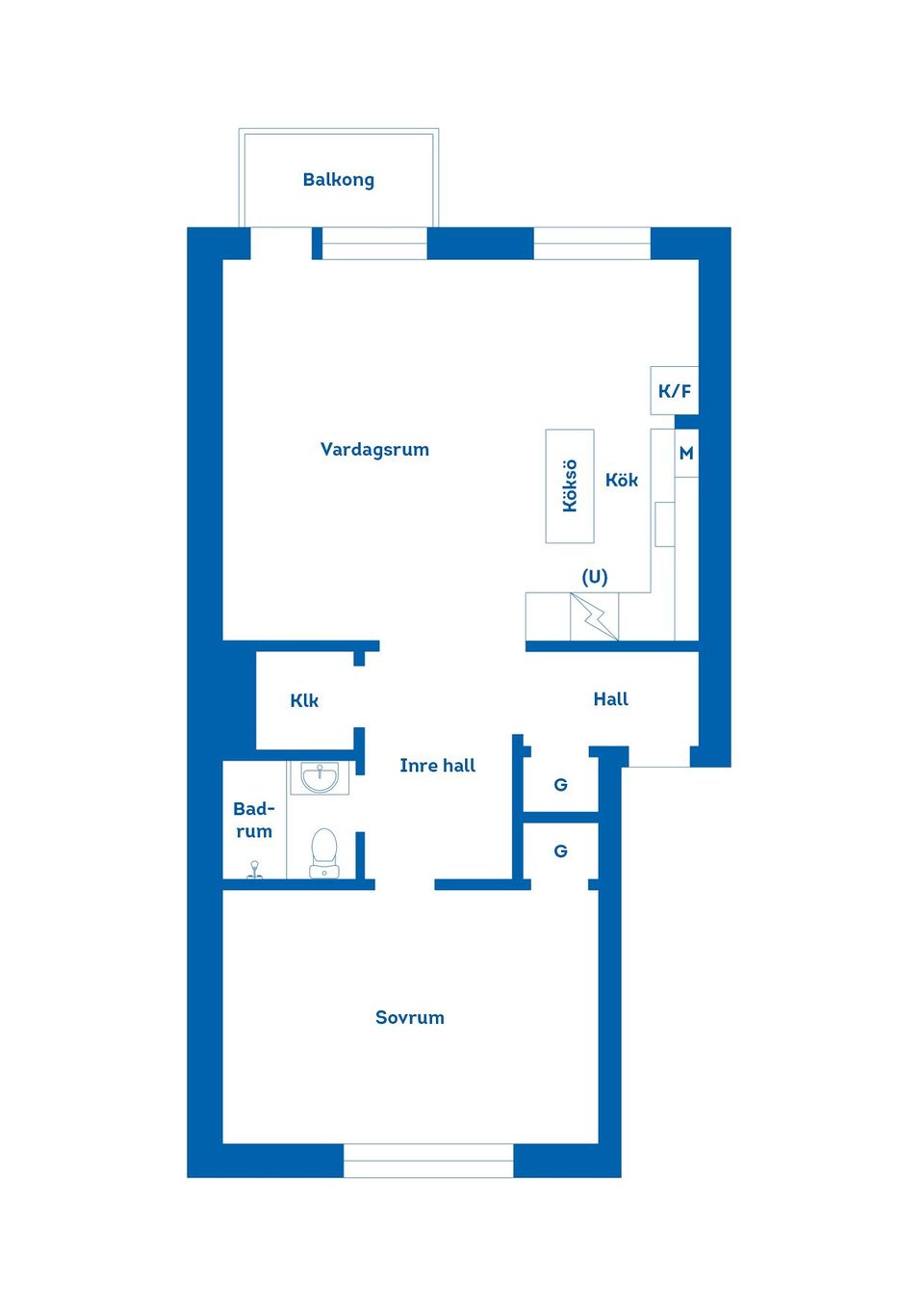Bostadsrätt, Hantverkargatan 10A, Gävle Centrum, Gävle