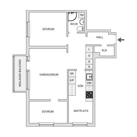 Bostadsrätt, Gröna gatan 18, Torpa Söder, Jönköping