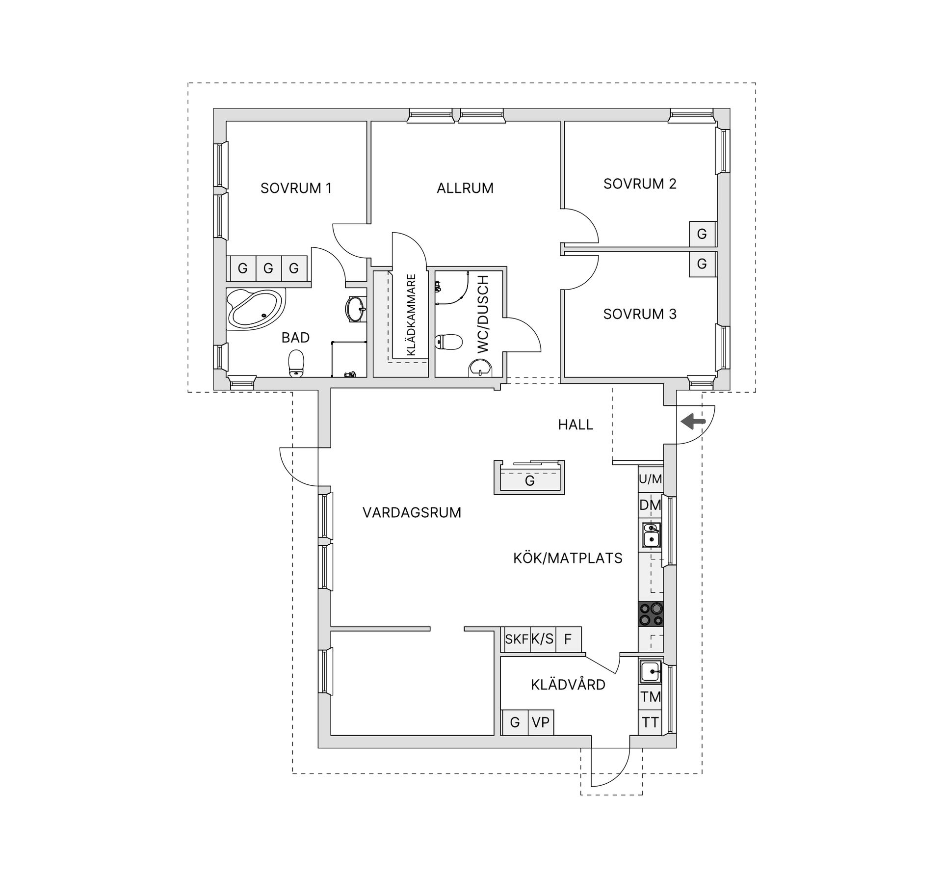 Villa, Norra Backen 5, Verkö, Karlskrona