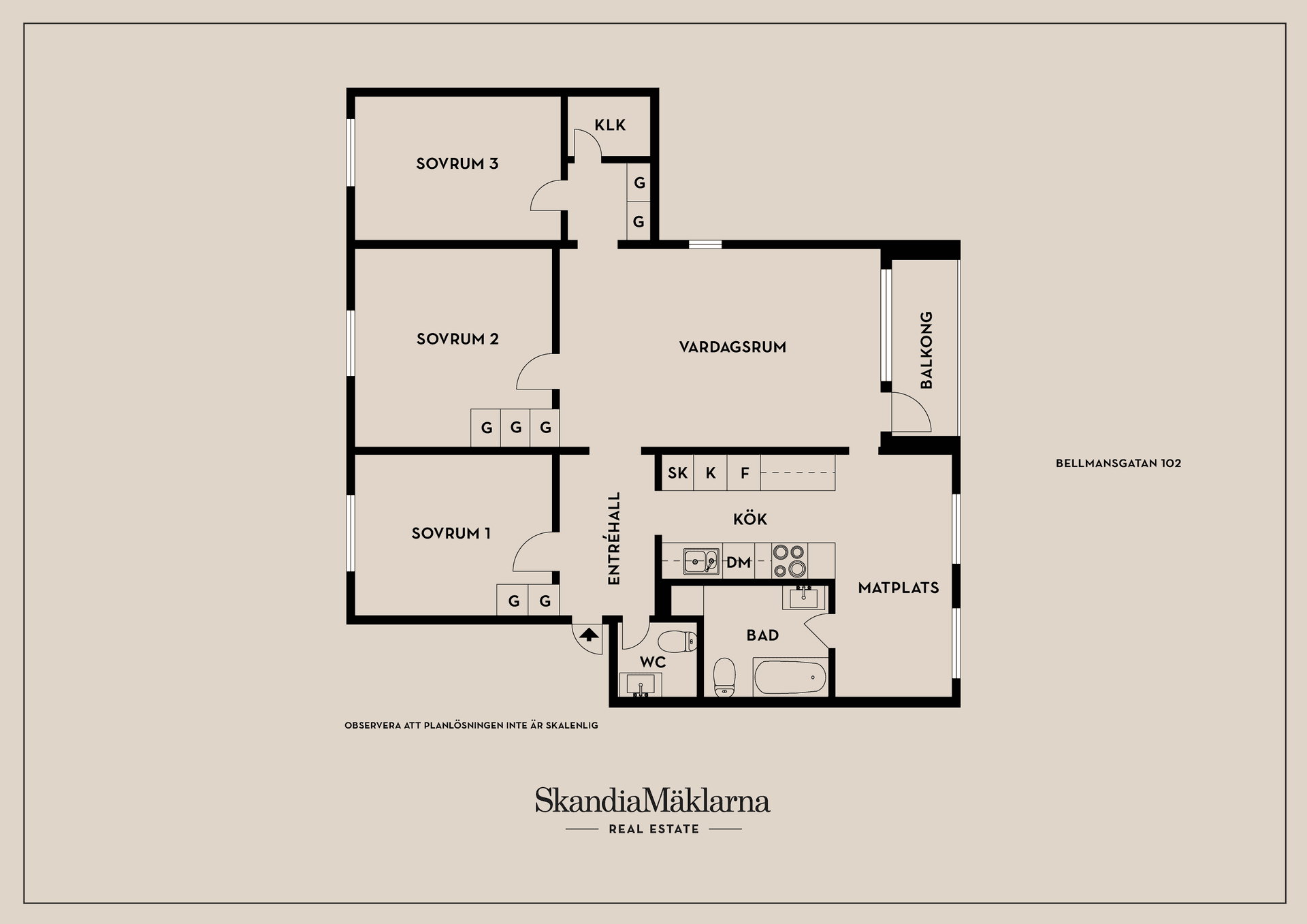 Bostadsrätt, Bellmansgatan 102, Löten, Uppsala