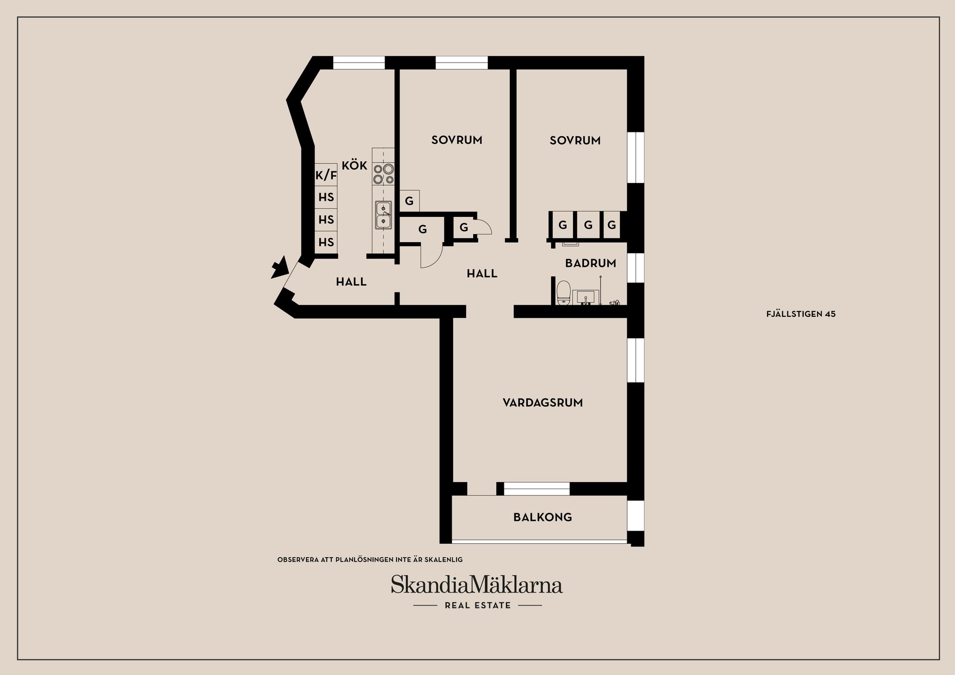 Bostadsrätt, Fjällstigen 45, Tullen, Borås