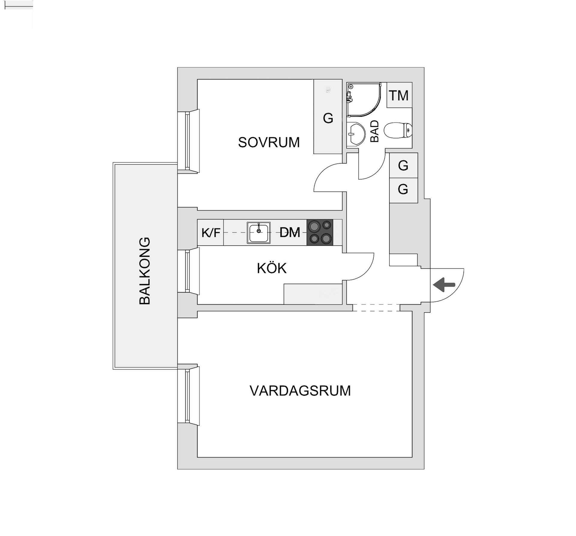 Bostadsrätt, Torstensonsgatan 5, Lugnet, Borås