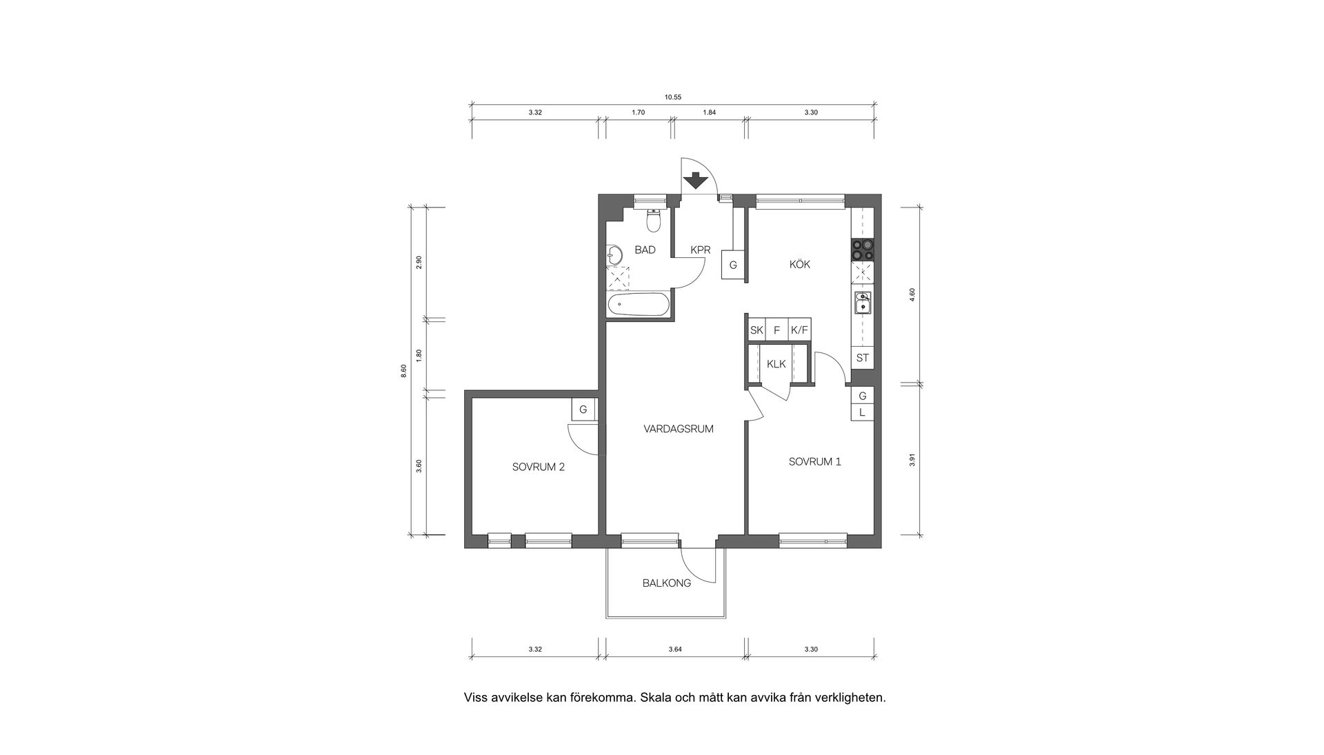 Bostadsrätt, Östermalmsgatan 38E, Östermalm, Umeå