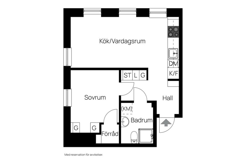 Bostadsrätt, Dekangatan 10 (2-1107), Norra Rosendahl, Uppsala
