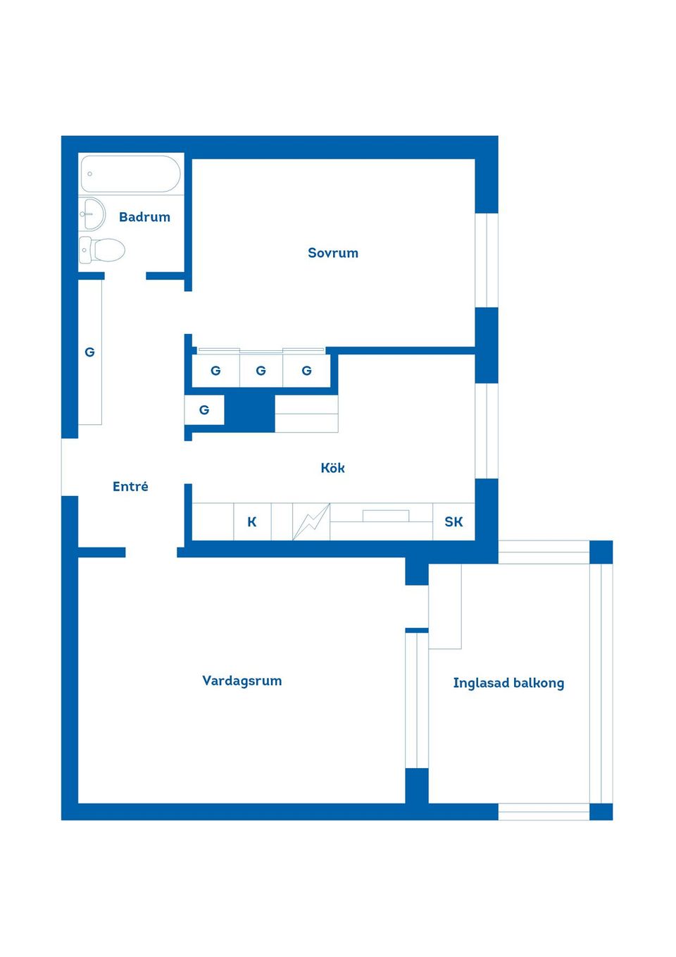 Bostadsrätt, Byggmästaregatan 2 D, Långö, Karlskrona