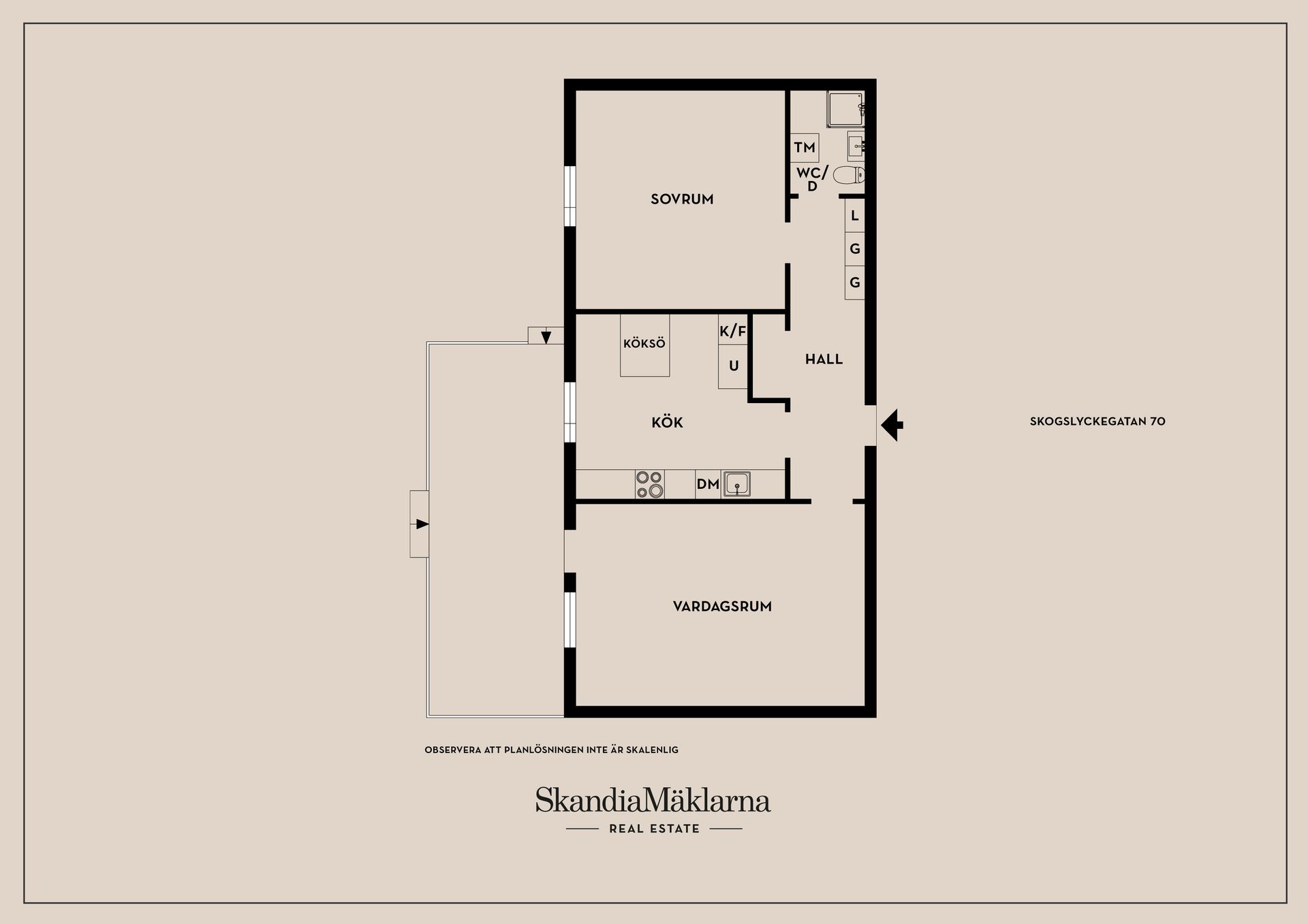 Bostadsrätt, Skogslyckegatan 70, Johannelund, Linköping