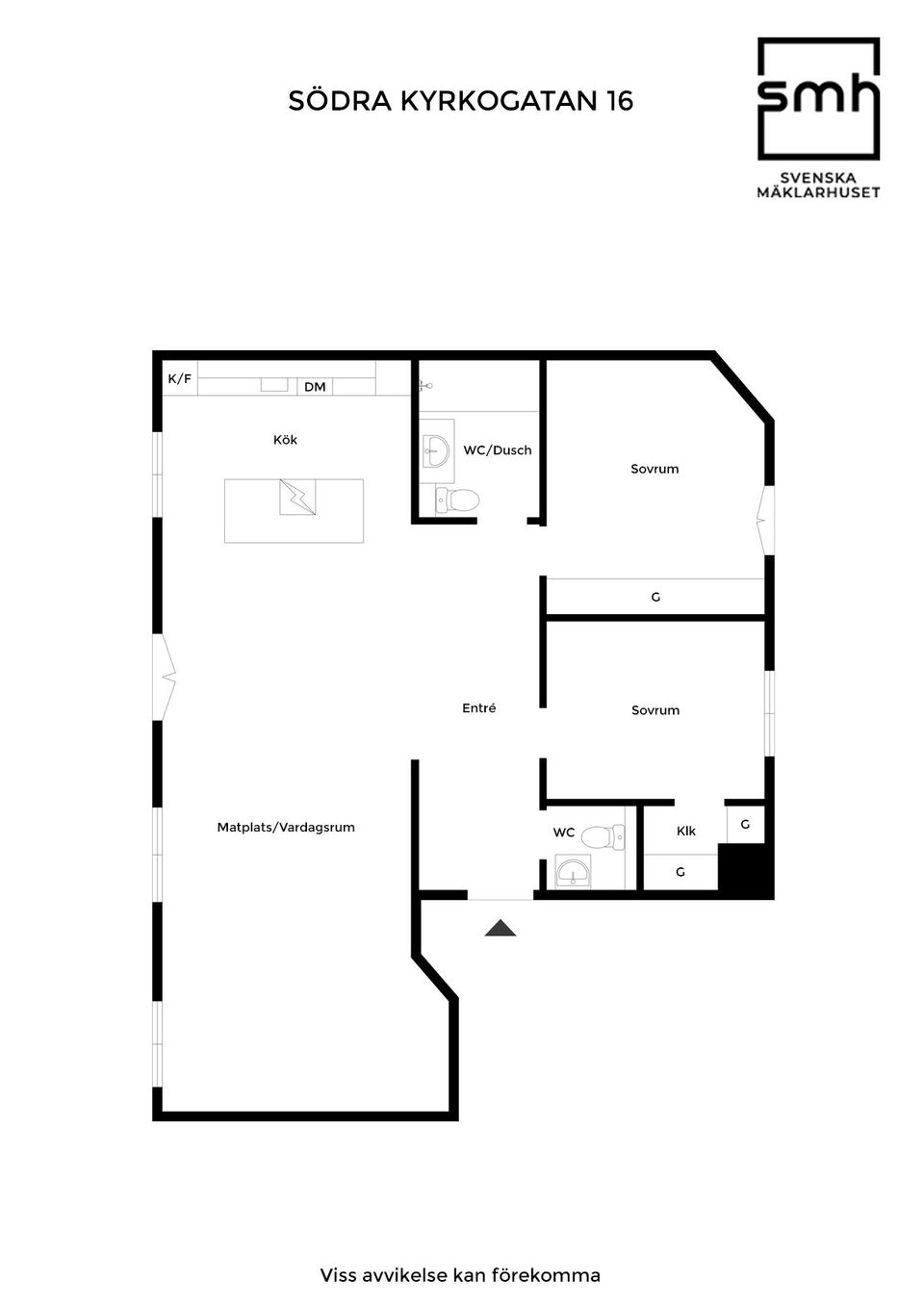 Bostadsrätt, Södra Kyrkogatan 16, Centrum Helsingborg, Helsingborg