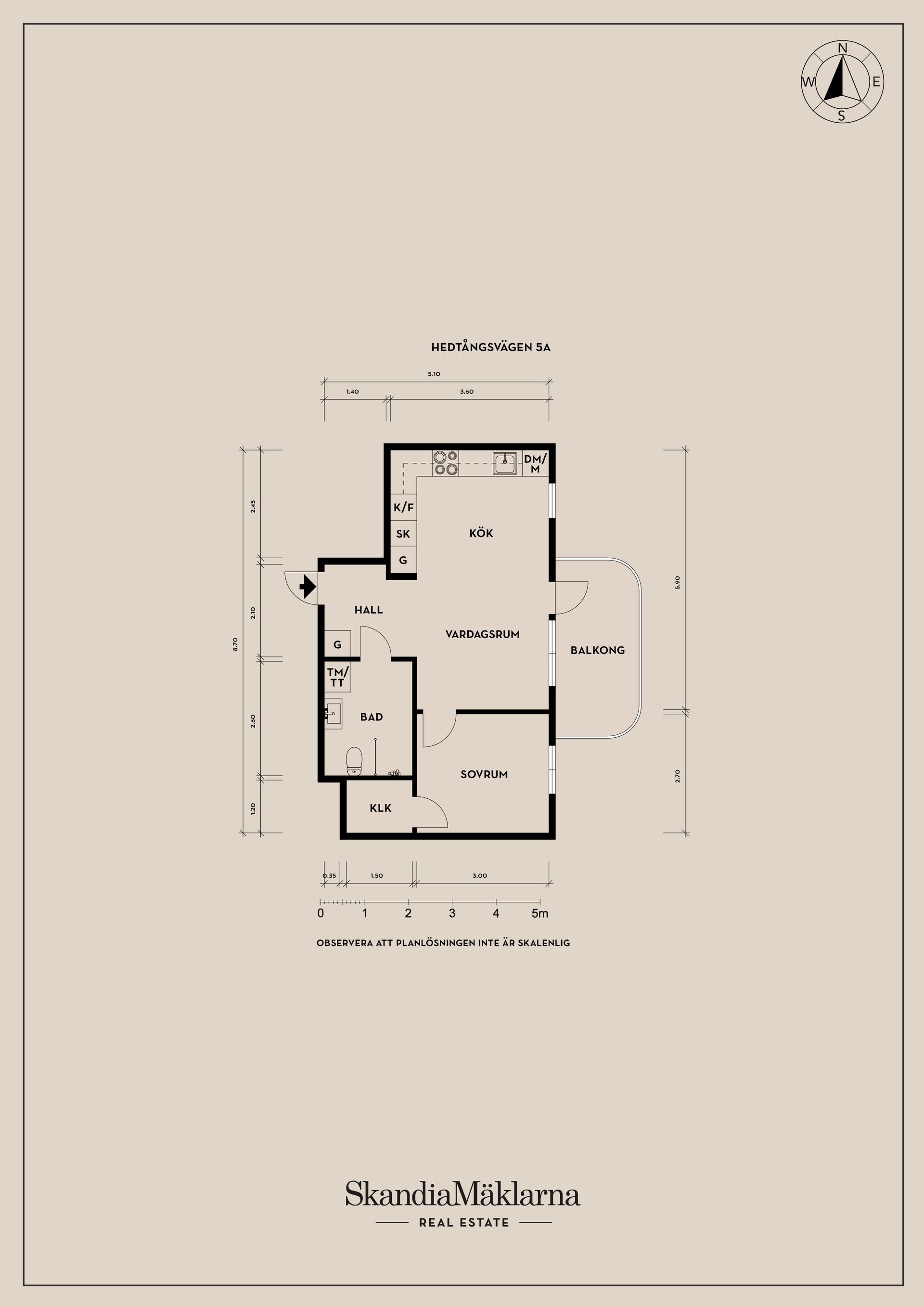Bostadsrätt, Hedtångsvägen 5A, Göteborg