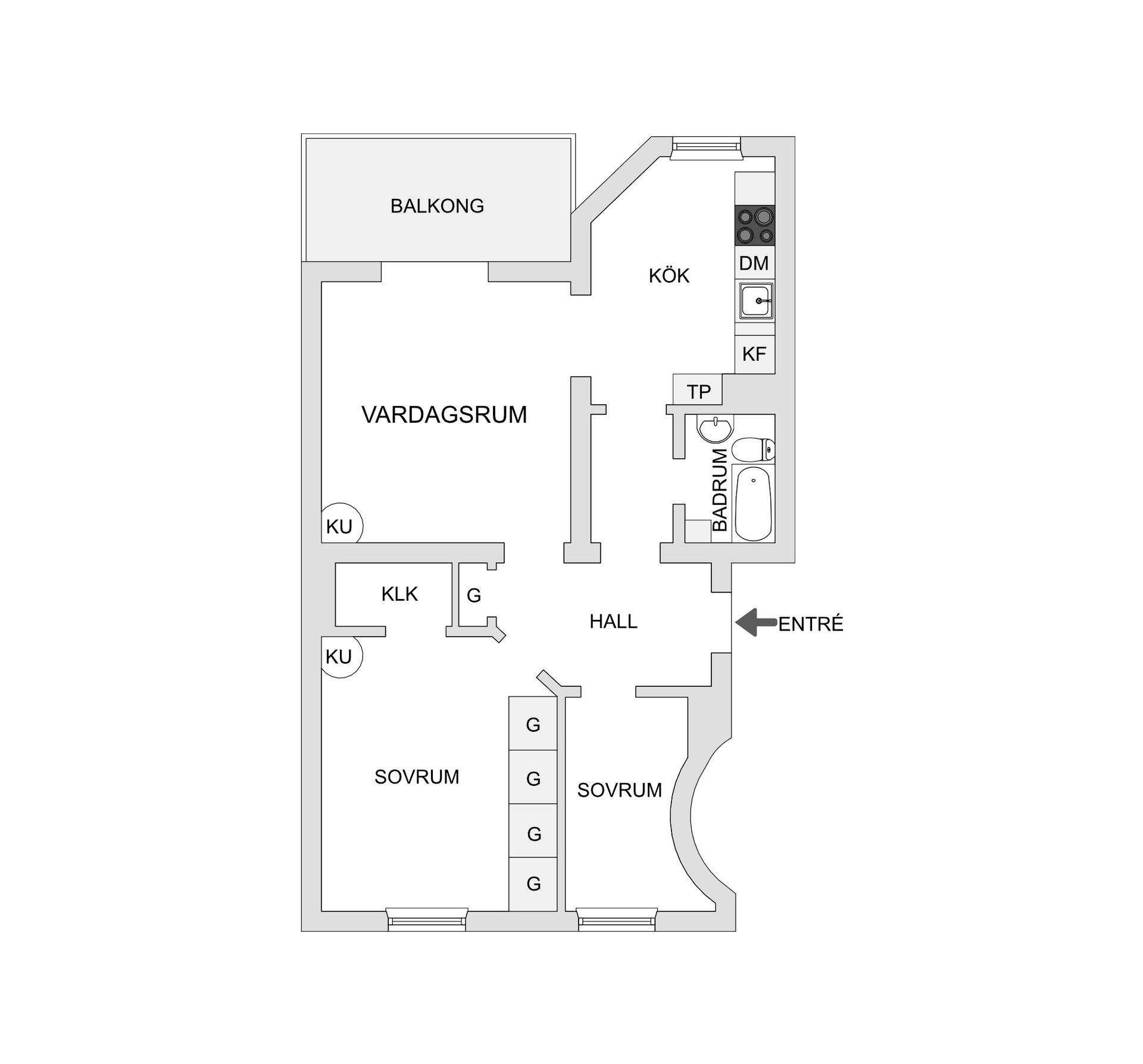 Bostadsrätt, Hagagatan 12 A, 1 tr ö g, Vasastan Odenplan, Stockholm