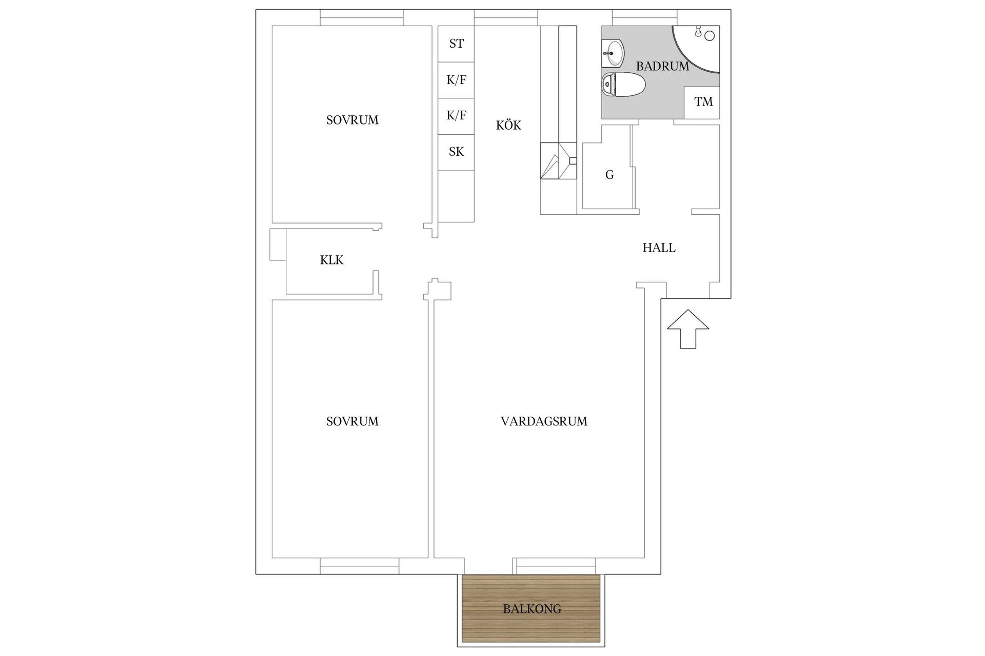 Bostadsrätt, Arkövägen 27, 1 tr, Kärrtorp, Stockholm