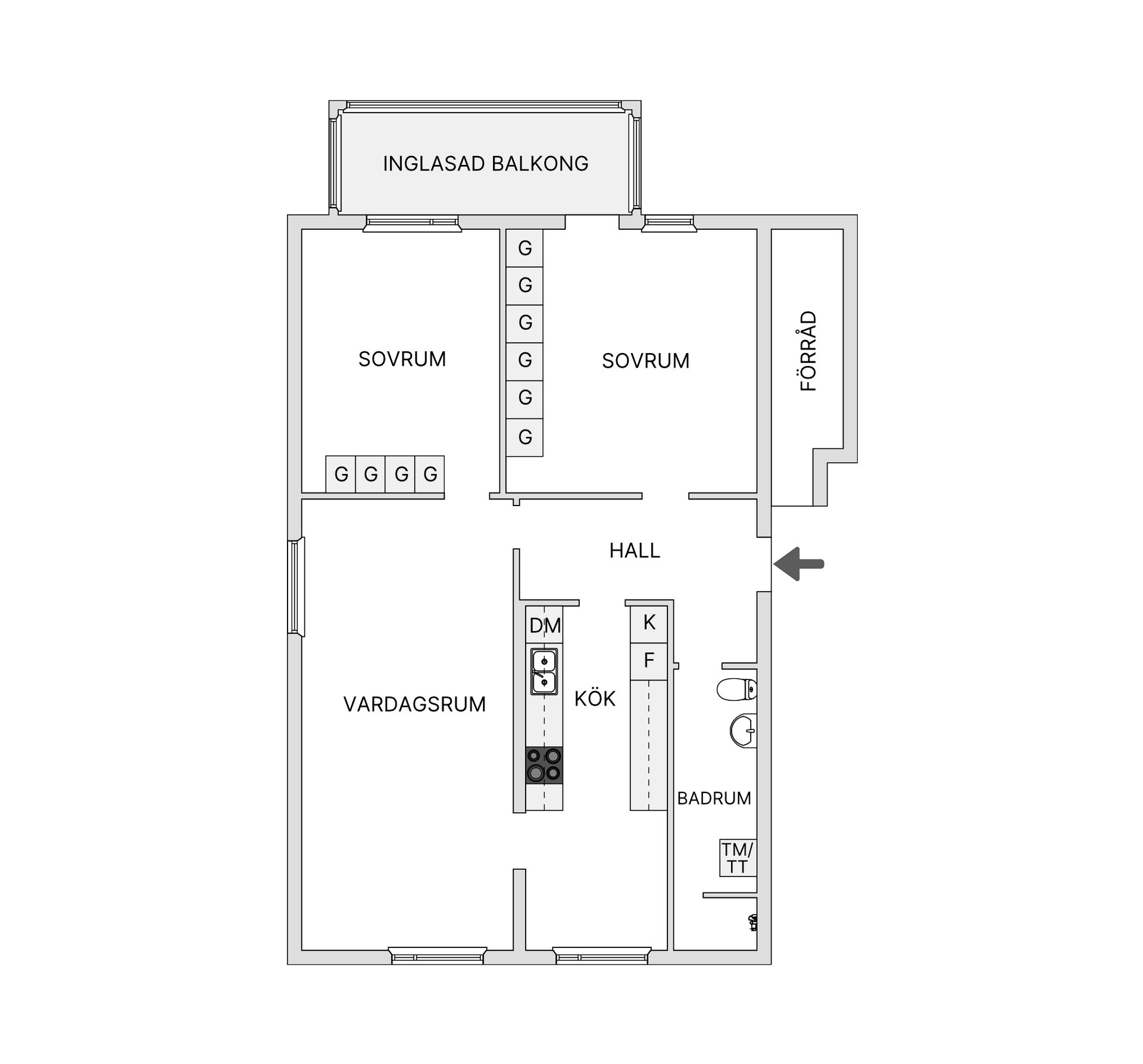 Bostadsrätt, Kopparslagargränd 31, Lugnvik, Östersund