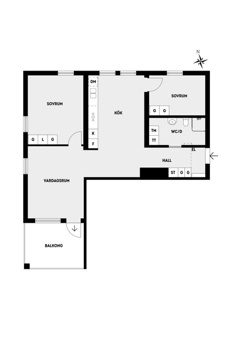 Bostadsrätt, Hägerneholmsvägen 8A, 6tr, Hägerneholm, Arninge, Täby