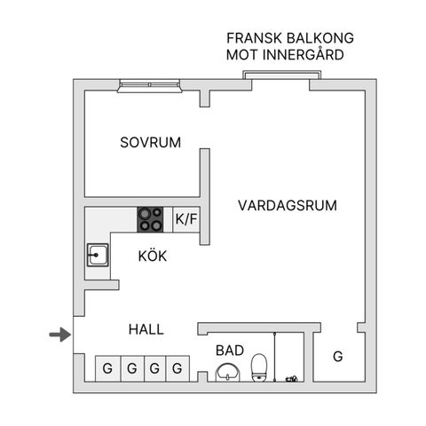 Bostadsrätt, Hallandsgatan 50A, Södermalm - Skanstull, Stockholm