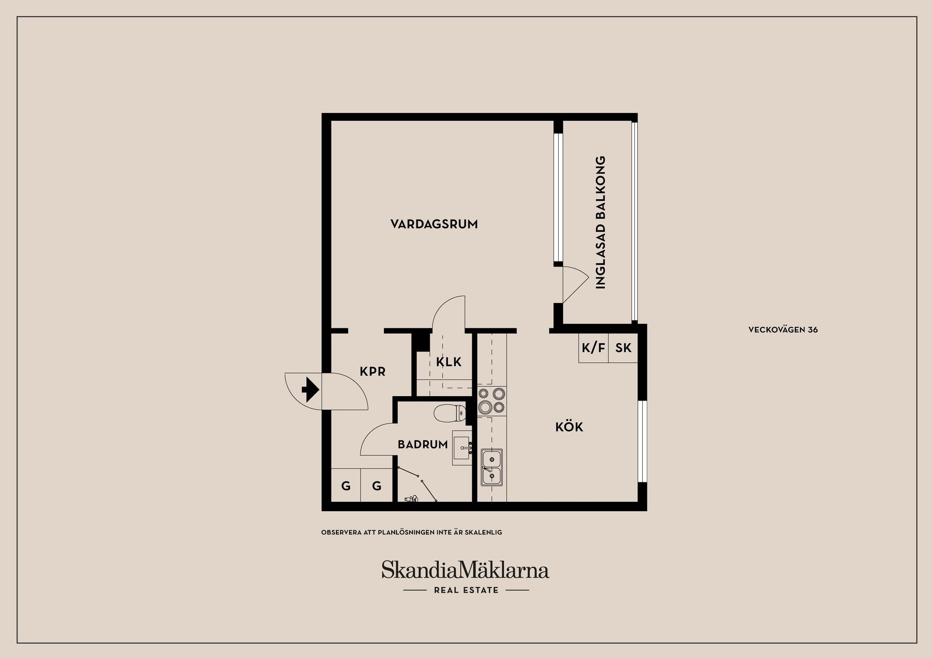 Bostadsrätt, Veckovägen 36, Jakobsberg, Järfälla