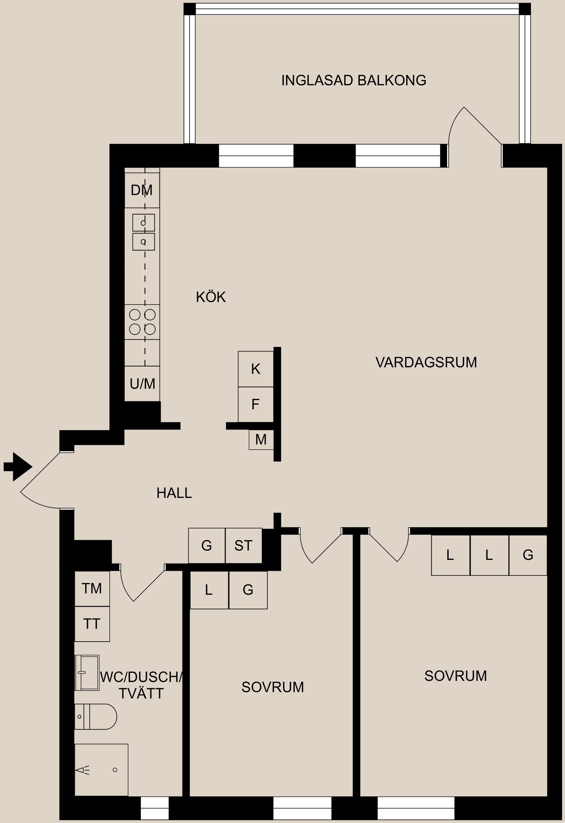 Bostadsrätt, Slottsgatan 172, Centralt, Norrköping