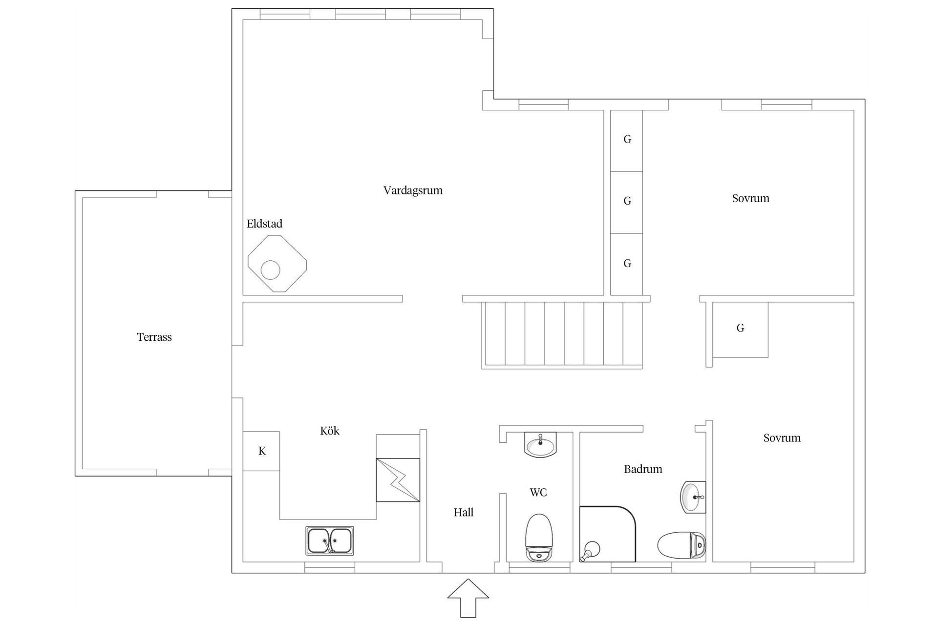 Villa, Radhus, Tors plan 3, Simrislund, Simrishamn