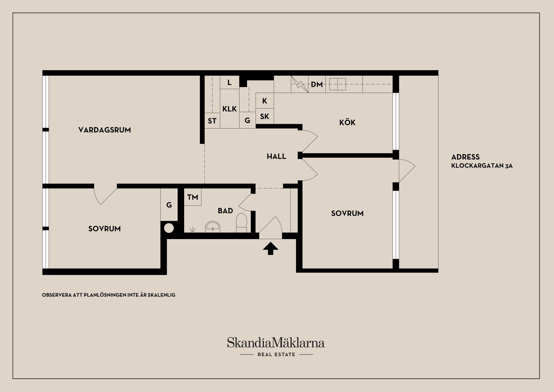 Bostadsrätt, Klockargatan 3A, Klockartorpet, Västerås