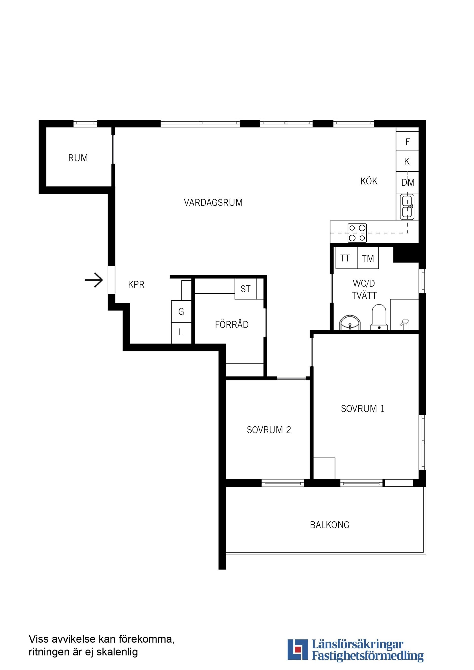 Bostadsrätt, Gamla Södertäljevägen 8, Fruängen, Stockholm