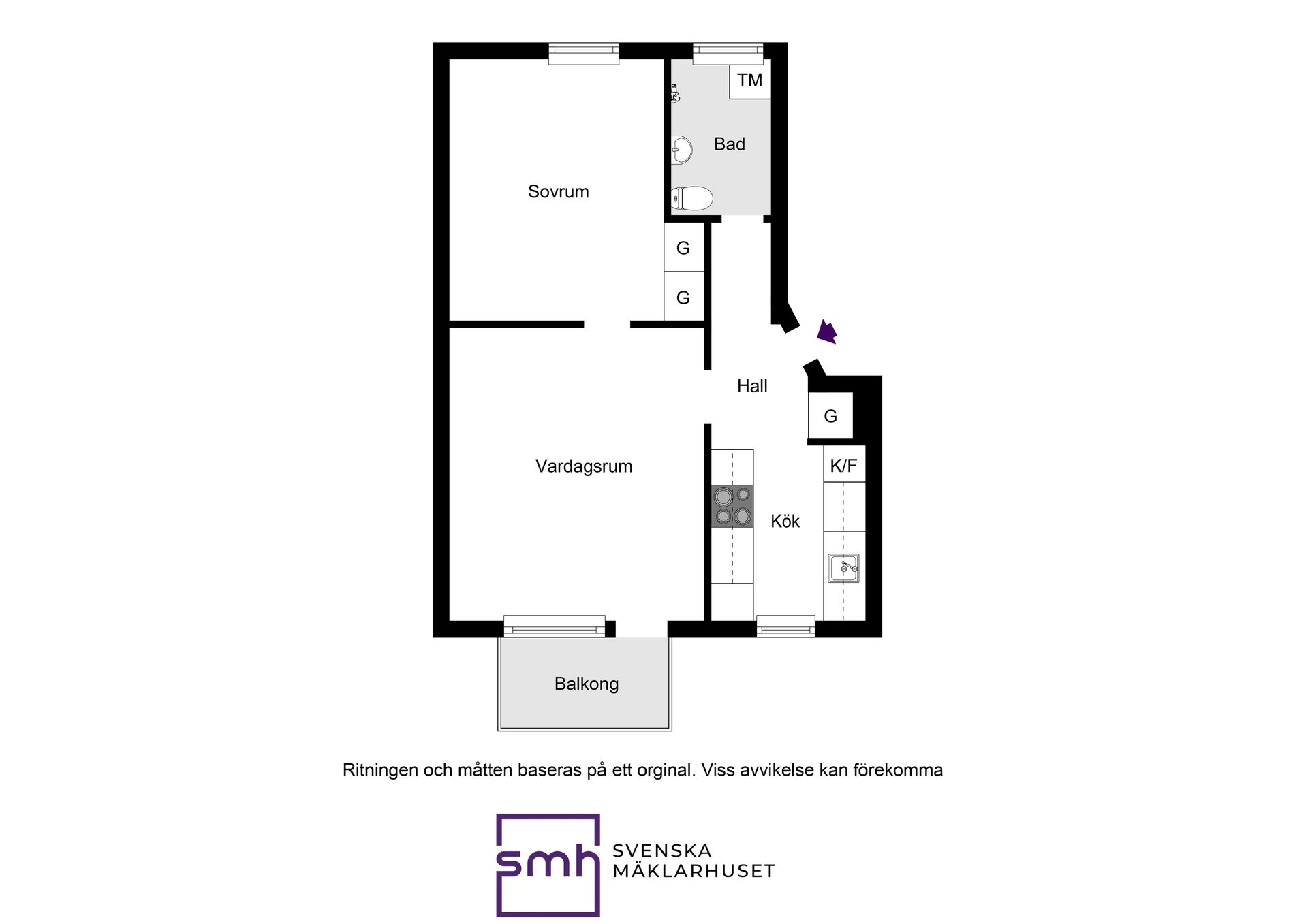 Bostadsrätt, Damastvägen 6B, 2 tr, Bromma / Riksby, Stockholm